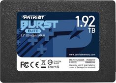 Накопитель SSD 2.5 Patriot Memory PBE192TS25SSDR Burst Elite 1.92TB SATA 6Gb/s 450/320MB/s IOPS 40K/40K MTBF 2M