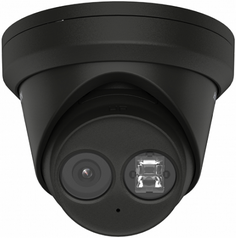 Видеокамера IP HIKVISION DS-2CD2383G2-IU(BLACK)(2.8mm) 8Мп уличная купольная с EXIR-подсветкой до 30м и технологией AcuSense; объектив 2.8мм