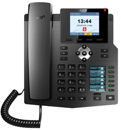 Телефон VoiceIP Fanvil X4 4 SIP, аудио HD,PoE,2 цветных ЖК дисплея,режим работы: телефонная трубка/спикерфон/гарнитура,соответствие стандартам: CE/FCC