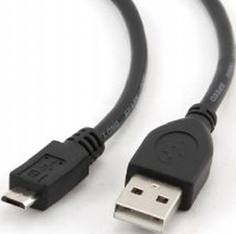 Кабель интерфейсный USB 2.0 Cablexpert AM/microBM 5P CCP-mUSB2-AMBM-10 3 м, Pro, экран, черный, пакет