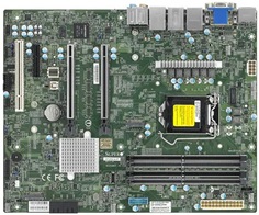 Материнская плата ATX Supermicro MBD-X12SCA-F-B LGA1200, W480, 4*DDR4(2933), 4*SATA 6G RAID, M.2, 4*PCIE, 2.5Glan, Glan, 5*USB 3.2, HDMI, DP, DVI-D, V