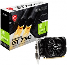 Видеокарта PCI-E MSI GeForce GT 730 (N730K-4GD3/OCV1) 4GB DDR3 64bit 28nm 1006/1600MHz DVI-D/D-SUB/HDMI RTL