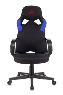 Кресло игровое Бюрократ ZOMBIE RUNNER BLUE цвет черный/синий, искусст.кожа/ткань, крестовина пластик