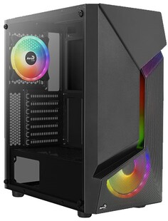 Корпус ATX AeroCool SCAPE-G-BK-v2 4711099471546 черный, без БП, USB 3.0*2, USB 2.0, audio