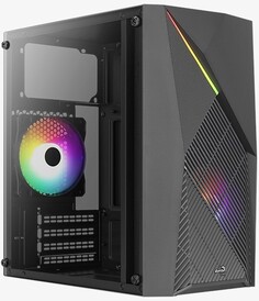 Корпус mATX AeroCool RAIDER Mini-G-BK-v2 4711099472628 черный, без БП, USB 3.0, USB 2.0, audio