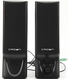 Компьютерная акустика 2.0 Crown CMS-602 6W, USB, кабель 1м, аудио-кабеля и питания 2м
