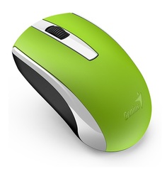 Мышь Genius ECO-8100 green, 800/1200/1600 dpi, радио 2,4 Ггц, аккумулятор, USB