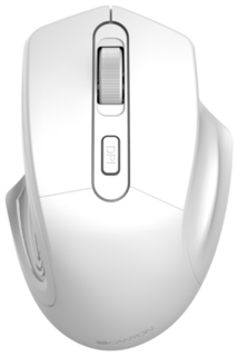 Мышь Wireless Canyon Pixart MW-15 Optical 4 buttons, DPI 800/1200/1600, pearl white