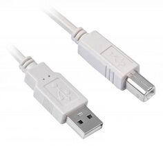 Кабель интерфейсный USB 2.0 Buro USB2.0-AM/BM-5M-MG USB A(m) USB B(m) 5м феррит.кольца 817262