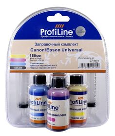 Комплект ProfiLine PL_INK_U_C/E_4*40ml универсальных чернил для принтеров Canon/Epson на водной основе Black/Cyan/Magenta/Yellow 4*40 мл