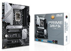 Материнская плата ATX ASUS PRIME Z690-P D4-CSM (LGA1700, Z690, 4*DDR4, SATA3, Audio, Gb LAN, 8*USB 3.2, 6*USB 2.0, HDMI, DP)