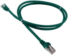 Кабель патч-корд F/UTP 5e кат. 2м. Lanmaster LAN-PC45/S5E-2.0-GN RJ45 - RJ45, 4 пары, зеленый, LSZH