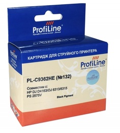 Картридж ProfiLine PL-C9362HE-Bk №132 для принтеров HP Deskjet D4260/D4360 Photosmart C4280/C4380/C4385/C4480/C4524/C4580/C5280/D5360 Officejet J5730/