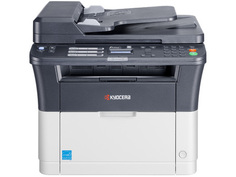 МФУ лазерное черно-белое Kyocera FS-1025MFP 1102M63RUV А4, принтер/копир/цв.сканер, 25 ppm, ADF, 1200 dpi, 64 Mb, дуплекс, Fast Ethernet, USB 2.0 (110