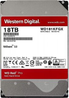 Жесткий диск 18TB SATA 6Gb/s Western Digital WD181KFGX WD Red Pro NAS 3,5" 7200RPM 512MB