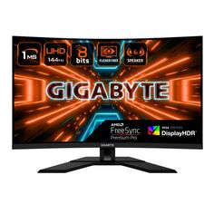 Монитор 31,5" GIGABYTE M32UC черный, 3840x2160, 1ms, 144Hz, VA, FreeSync Premium Pro, 350cd/m2, 16:9, 178/178, изогнутый 1500R, 2*HDMI, DP, USB Type-C