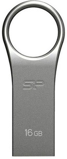 Накопитель USB 2.0 16GB Silicon Power Firma F80 SP016GBUF2F80V1S серебристый