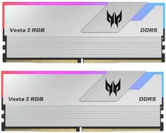 Модуль памяти DDR5 32GB (2*16GB) Acer BL.9BWWR.366 Predator Vesta II RGB PC5-48000 6000MHz CL30 1.35V silver