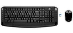 Клавиатура и мышь Wireless HP 300 Black USB 3ML04AA