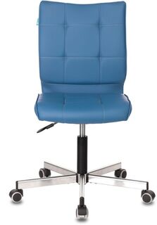 Кресло офисное Бюрократ CH-330M цвет синий, Orion-03 искусственная кожа, крестовина металл хром