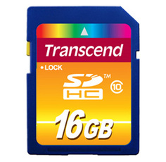 Карта памяти SDHC 16GB Transcend TS16GSDHC10 Class 10