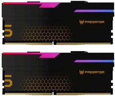 Модуль памяти DDR5 32GB (2*16GB) Acer BL.9BWWR.394 Predator Hermes RGB PC5-52800 6600MHz CL34 1.4V with fan black