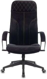 Кресло офисное Бюрократ CH-608/FABRIC-BLACK руководителя, крестовина пластик, вельвет, цвет: черный