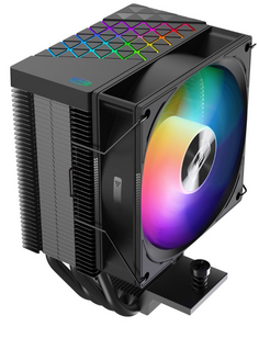 Кулер PCCooler R400 ARGB BK S115X/1200/1700/AM4/AM5 (90mm Fan, 39.6CFM, 650-2200rpm, 39.6CFM, 28.3dBA, 4-pin PWM)