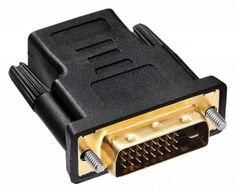 Переходник Buro HDMI-19FDVID-M_ADPT HDMI (f) - DVI-D (m), GOLD, черный