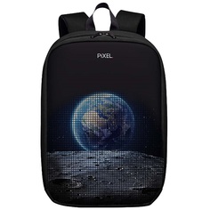 Рюкзак PIXEL PXMAXBM01 MAX Black Moon (LED-экран 25*25 px, 16,5 млн цветов, 20 л., полиэстер) чёрный