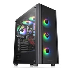 Корпус ATX Thermaltake Core G21 TG CA-1Q5-00M1WN-00 черный, без БП, с окном, 2*USB 3.0, 2*USB 2.0, audio