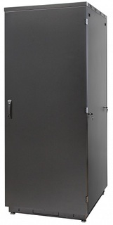 Шкаф напольный 19", 47U Eurolan 60F-47-88-30BL Racknet S3000 800 × 800, передняя дверь металлическая одностворчатая, задняя дверь металлическая двуств