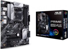 Материнская плата ATX ASUS PRIME B550-PLUS (AM4, AMD B550, 4*DDR4(4800), 6*SATA 6G RAID, 2*M.2, 5*PCIE, 7.1CH, Glan, 7*USB 3.2/USB Type-C, HDMI/DP) RT