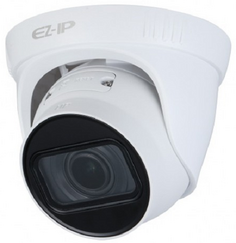 Видеокамера IP EZ-IP EZ-IPC-T2B41P-ZS 1/3" 4 Мп КМОП 25 к/с, 40м ИК, 0.008 Лк F1.7, моторизованный объектив 2.8-12 мм, 120 дБ WDR, 3D DNR, H.265+/H.26