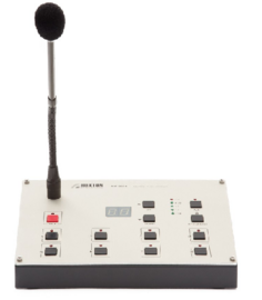 Микрофон Roxton RM-8064 (микрофонная консоль) с возможностью расширения до 512 зон/8 групп, RS-485, 1 мик./1 лин. вход, управление блоком PS-8208