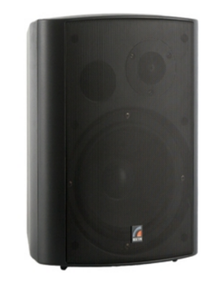 Акустическая система Roxton MS-40TB двухполосная 40/20/10/5Вт, 8 Ом, 70/100В, 70-20000Гц, кронштейн в комплекте (черная)