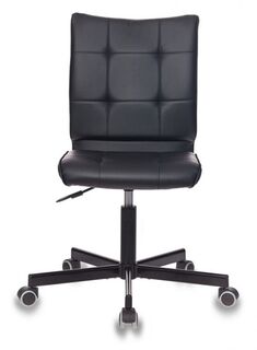 Кресло офисное Бюрократ CH-330M цвет черный, Leather Black искусственная кожа, крестовина металл черный