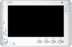 Видеодомофон CTV CTV-M1704 SE со сменными передними панелями, с кнопочным управлением, встроенный автоответчик, встроенный источник питания, прованс
