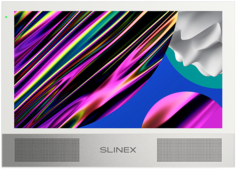 Видеодомофон Slinex Sonik 7 (White+Silver) цветной, настенный, 7" сенсорный IPS TFT LCD дисплей 16:9, разрешение экрана 1024х600