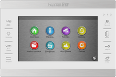 Видеодомофон Falcon Eye FE-70 ATLAS HD (White) VZ MHD адаптированный для работы с координатными подъездными домофонами: дисплей 7" TFT; сенсорные кноп