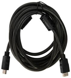 Кабель интерфейсный Buro HDMI-V1.4-3MC HDMI (m) - HDMI (m), ver 1.4, 3м, GOLD, ф/фильтр, черный