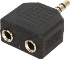 Переходник VCOM VAD7847 3.5 Jack (M)=>2*3.5 Jack (F), стерео