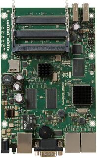 Материнская плата Mikrotik RB435G L5,256MB DDR2 SDRAM,Atheros AR7161 680MHz,(3) Gigabit Ethernet Ports, (5) MiniPCI, (2) USB 2.0, (1) MicroSD,PoE: 8-2