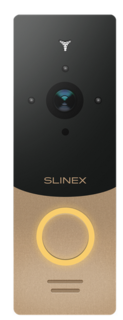 Вызывная панель Slinex ML-20 IP (Gold+Black) камера 1 Мп, разрешение 1280×720, функция памяти – возможность записи видео по нажатию кнопки на вызывной