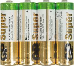 Батарейка GP Super Alkaline 15ARS LR6 1.5V, 4шт, size AA, в пленке