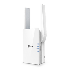 Усилитель WiFi TP-LINK RE505X до 1201 Мбит/с на 5 ГГц (2×2 MIMO) и до 300 Мбит/с на 2,4 ГГц (2×2 MIMO), поддержка 802.11ax/Wi-Fi 6, 2 внешние антенны