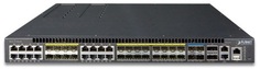 Коммутатор Planet XGS3-24242 L3, 24 х 100/1000X SFP, 16 портов TP (совмещенных), 4 порта 10G SFP+, 2 порта 20GB QSFP+, установка в стойку, 0С~50C