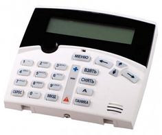 Клавиатура Parsec AKD-01 для управления функциями охраны контроллера AC-08, 21-кнопочная клавиатура + 2-строчный ЖК-дисплей