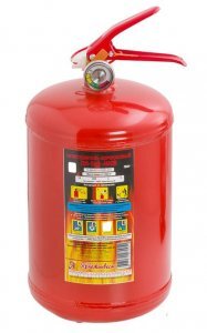 Огнетушитель ЯрПожИнвест ОП-3 (з) АВСЕ порошковый закачной, предназначен для тушения пожаров классов А, В, С, Е, масса заряда 3 кг