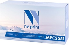 Тонер-картридж NVP NV-MPC2551C для Ricoh MP C2051/C2051AD/C2551/C2551AD, 9500k, синий